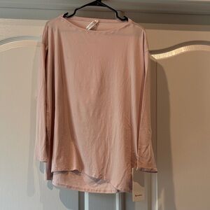 Lululemon Athletica Soft Pink Long Sleeve Top